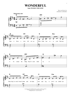 Wonderful von Stephen Schwartz (Download) 