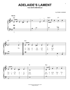 Adelaide's Lament von Frank Loesser (Download) 