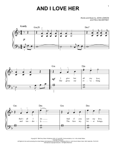 And I Love Her von The Beatles (Download) 