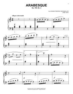 Arabesque, Op. 100, No. 2 von Johann Friedrich Burgmüller (Download) 