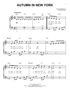 Autumn In New York von Bud Powell (Download) 