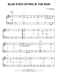 Blue Eyes Crying In The Rain von Elvis Presley (Download) 