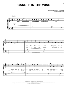 Candle In The Wind von Elton John (Download) 