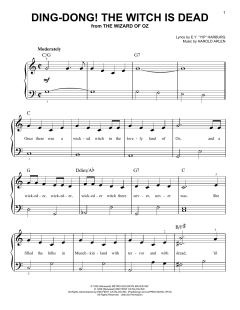 Ding-Dong! The Witch Is Dead von Harold Arlen (Download) 