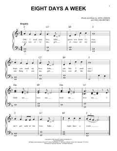 Eight Days A Week von The Beatles (Download) 