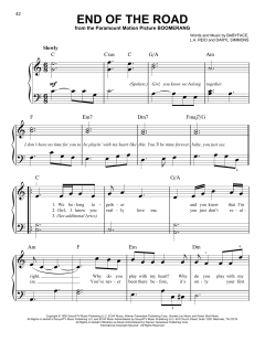 End Of The Road von Boyz II Men (Download) 