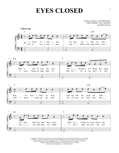 Eyes Closed von Ed Sheeran (Download) 