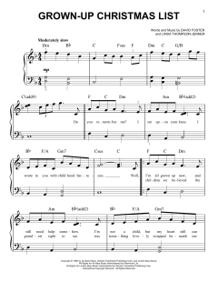 Grown-Up Christmas List von Amy Grant (Download) 