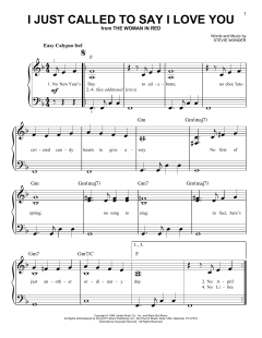 I Just Called To Say I Love You von Stevie Wonder (Download) 