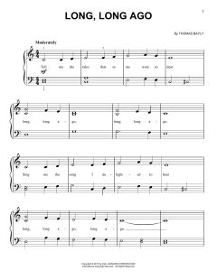 Long, Long Ago von Thomas Bayly (Download) 