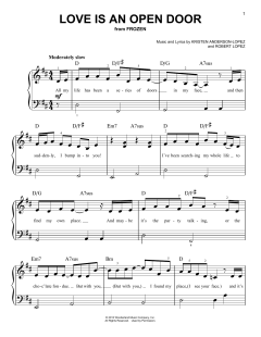 Love Is An Open Door von Robert Lopez (Download) 