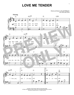 Love Me Tender von Elvis Presley (Download) 