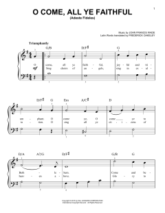 O Come, All Ye Faithful von Frederick Oakeley (Download) 