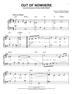 Out Of Nowhere von Edward Heyman (Download) 