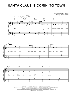 Santa Claus Is Comin' To Town von Fred Coots (Download) 