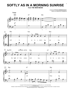 Softly As In A Morning Sunrise von Sigmund Romberg (Download) 