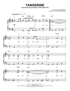 Tangerine von Johnny Mercer (Download) 