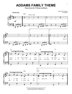 The Addams Family Theme von Vic Mizzy (Download) 