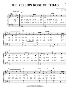 The Yellow Rose Of Texas (Download) 