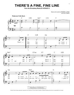 There's A Fine, Fine Line von Jeff Marx (Download) 