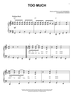 Too Much von Elvis Presley (Download) 