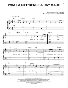 What A Diff'rence A Day Made von Stanley Adams (Download) 