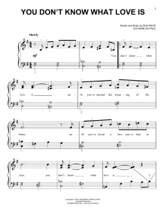 You Don't Know What Love Is von Carol Bruce (Download) 