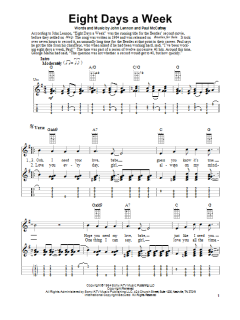 Eight Days A Week von The Beatles (Download) 