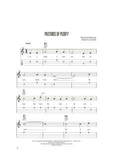 Pastures Of Plenty von Woody Guthrie (Download) 
