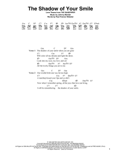 The Shadow Of Your Smile von Johnny Mandel (Download) 