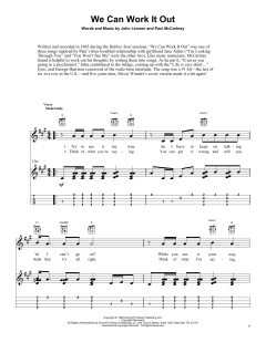 We Can Work It Out von The Beatles (Download) 