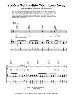 You've Got To Hide Your Love Away von The Beatles (Download) 