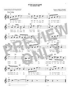 After You've Gone von Sophie Tucker (Download) 