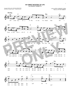 Ah! Sweet Mystery Of Life von Victor Herbert (Download) 