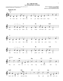 All I Ask Of You von Andrew Lloyd Webber (Download) 