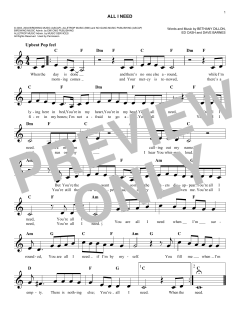 All I Need von Bethany Dillon (Download) 