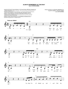 Always Remember Us This Way von Lady Gaga (Download) 