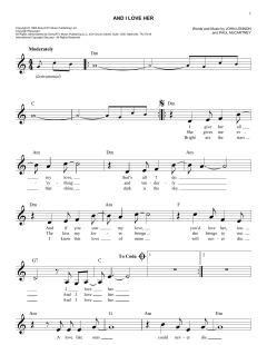 And I Love Her von The Beatles (Download) 