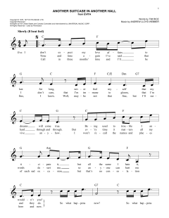 Another Suitcase In Another Hall von Tim Rice (Download) 