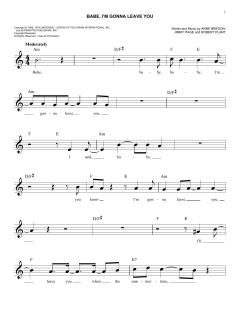 Babe, I'm Gonna Leave You von Led Zeppelin (Download) 