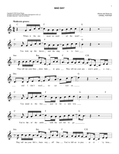 Bad Day von Daniel Powter (Download) 