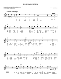 Bad, Bad Leroy Brown von Jim Croce (Download) 