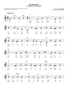 Be Our Guest von Alan Menken (Download) 
