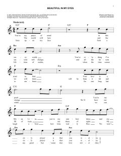 Beautiful In My Eyes von Joshua Kadison (Download) 
