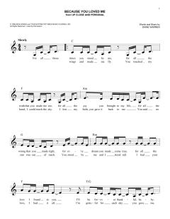 Because You Loved Me von Celine Dion (Download) 