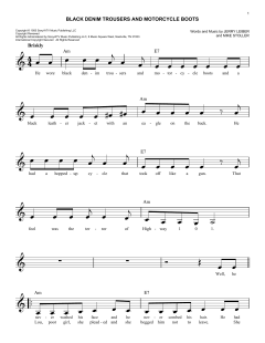 Black Denim Trousers And Motorcycle Boots von The Cheers (Download) 