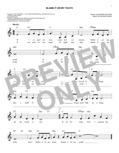 Blame It On My Youth von Oscar Levant (Download) 