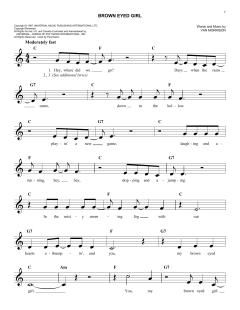 Brown Eyed Girl von Van Morrison (Download) 