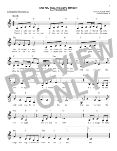 Can You Feel The Love Tonight von Elton John (Download) 