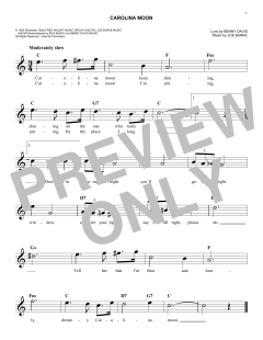 Carolina Moon von Joe Burke (Download) 